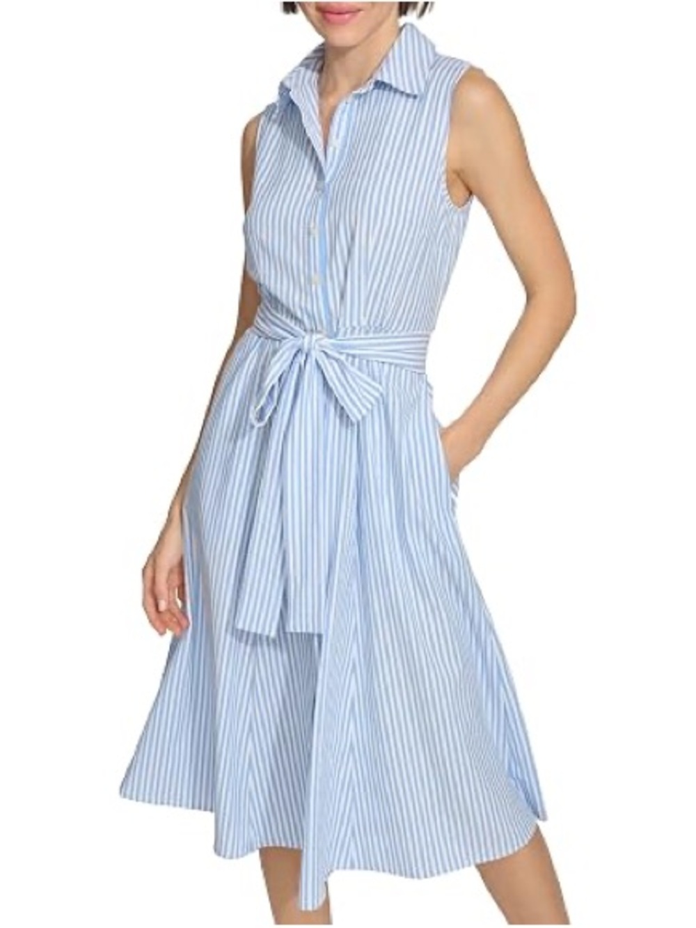 🩵TOMMY HILFIGER STRIPED BUTTON DRESS🩵